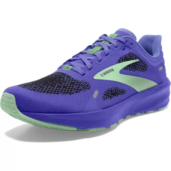 Brooks Womens Launch 9 Neutral Running ShoeBlue IrisEbonyGreen