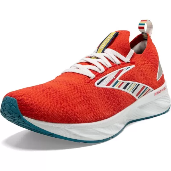 Brooks Womens Levitate Stealthfit 6 Neutral Running ShoeRedWhiteBlue