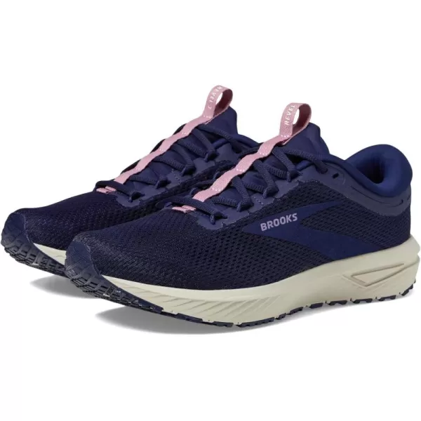 Brooks Womens Revel 7 Neutral Running ShoePeacoatOnyxOrchid