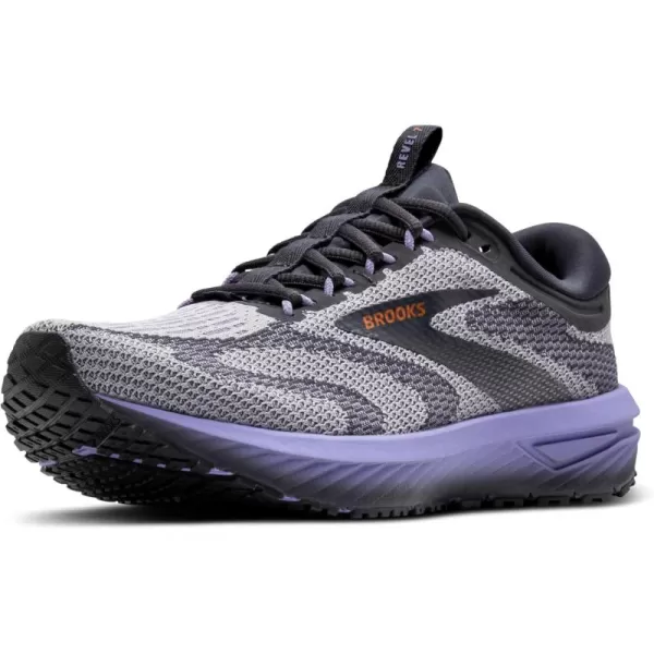 Brooks Womens Revel 7 Neutral Running ShoeSweet LavenderEbonyAlloy