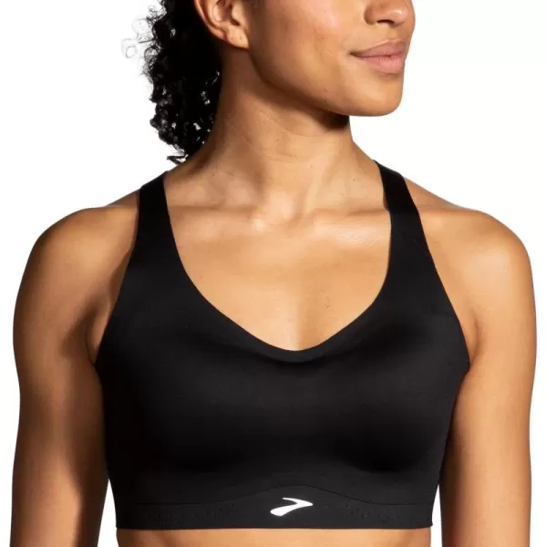 Brooks Womens Strappy 20 Sports Bra for Running Workouts ampamp Sports with Medium SupportBlack