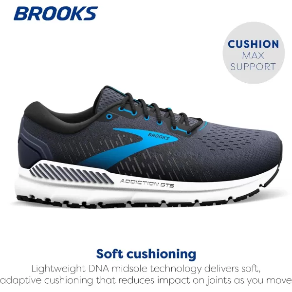 Brooks Mens Addiction GTS 15 Supportive Running ShoeIndia InkBlackBlue
