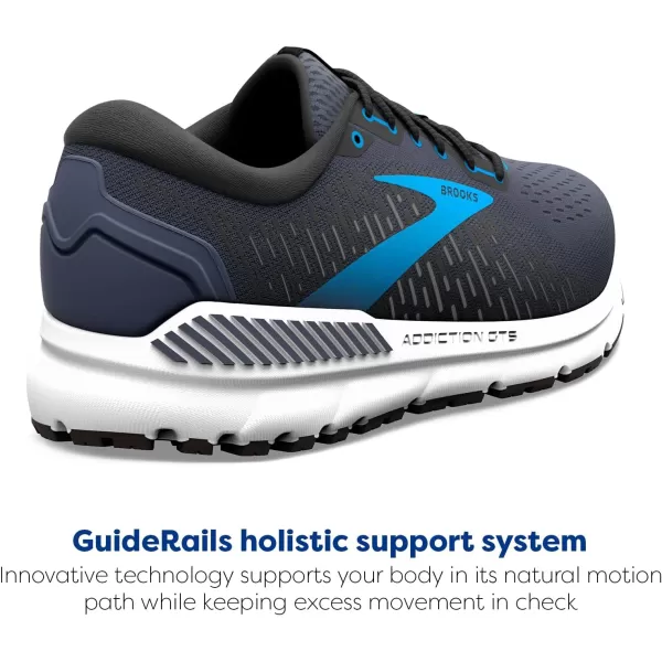 Brooks Mens Addiction GTS 15 Supportive Running ShoeIndia InkBlackBlue