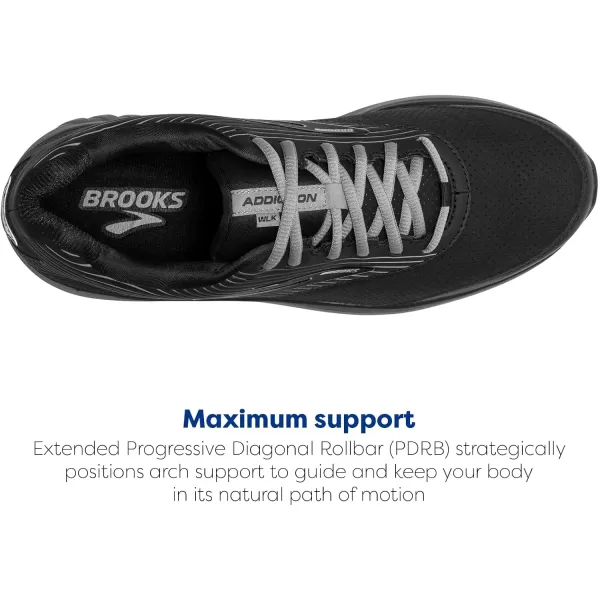 Brooks Mens Addiction Walker Suede Walking ShoeBlackPrimerBlack