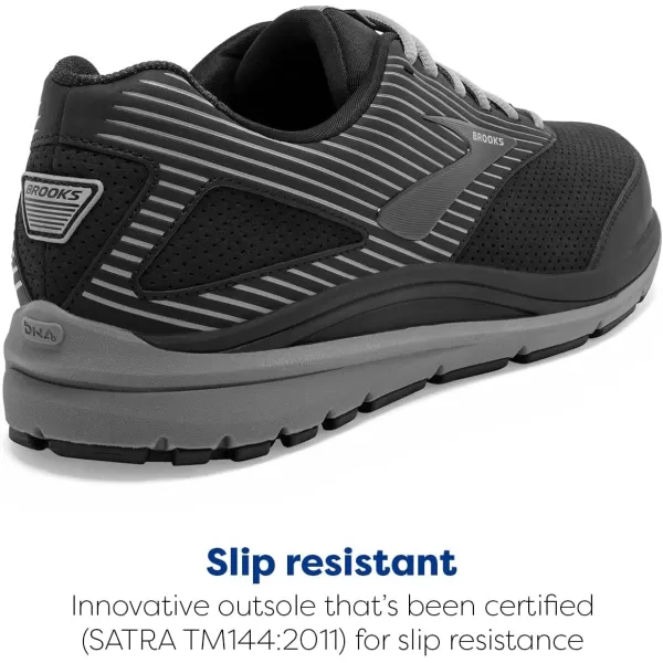 Brooks Mens Addiction Walker Suede Walking ShoeBlackPrimerBlack