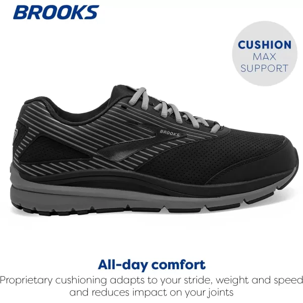 Brooks Mens Addiction Walker Suede Walking ShoeBlackPrimerBlack
