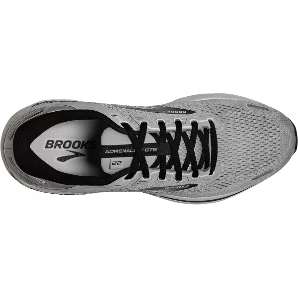 Brooks Mens Adrenaline GTS 22 Supportive Running ShoeAlloyGreyBlack