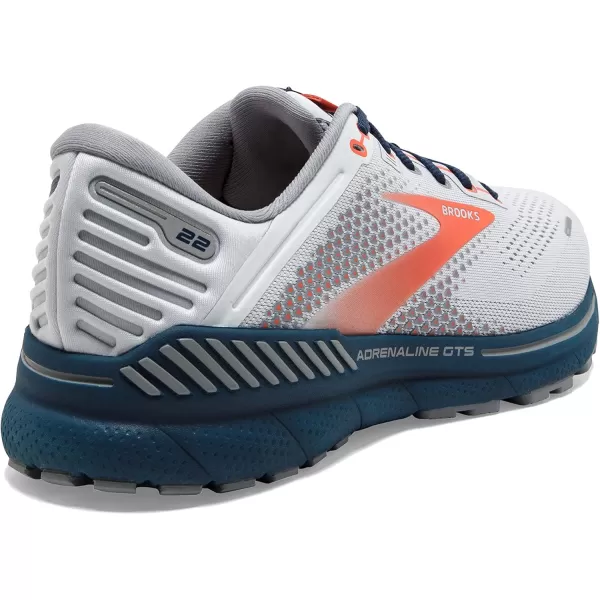 Brooks Mens Adrenaline GTS 22 Supportive Running ShoeArcticRedTitan