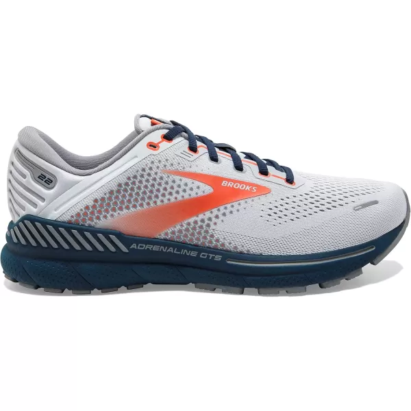 Brooks Mens Adrenaline GTS 22 Supportive Running ShoeArcticRedTitan
