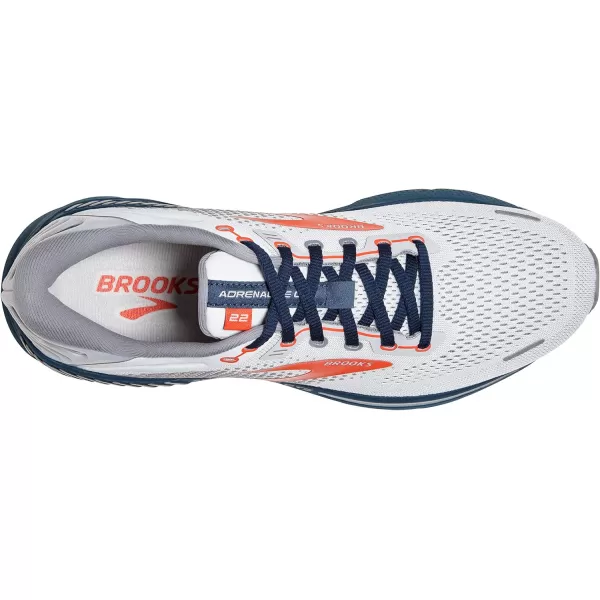 Brooks Mens Adrenaline GTS 22 Supportive Running ShoeArcticRedTitan