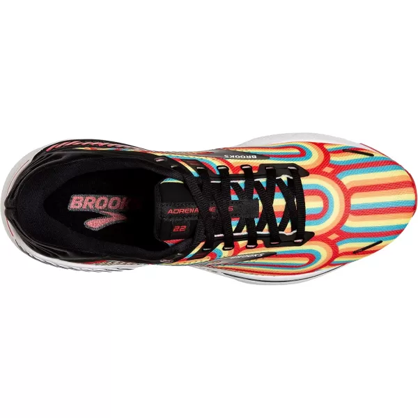 Brooks Mens Adrenaline GTS 22 Supportive Running ShoeBlackBittersweetLimelight