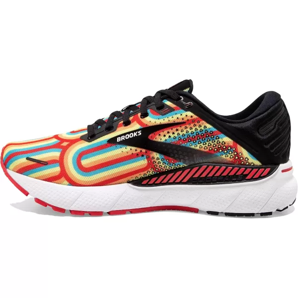 Brooks Mens Adrenaline GTS 22 Supportive Running ShoeBlackBittersweetLimelight