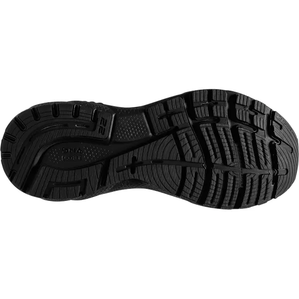 Brooks Mens Adrenaline GTS 22 Supportive Running ShoeBlackBlackEbony