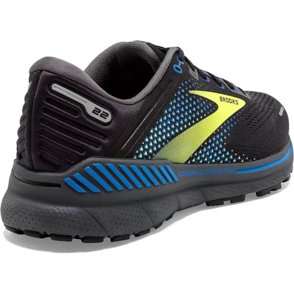 Brooks Mens Adrenaline GTS 22 Supportive Running ShoeBlackBlueNightlife