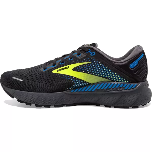 Brooks Mens Adrenaline GTS 22 Supportive Running ShoeBlackBlueNightlife