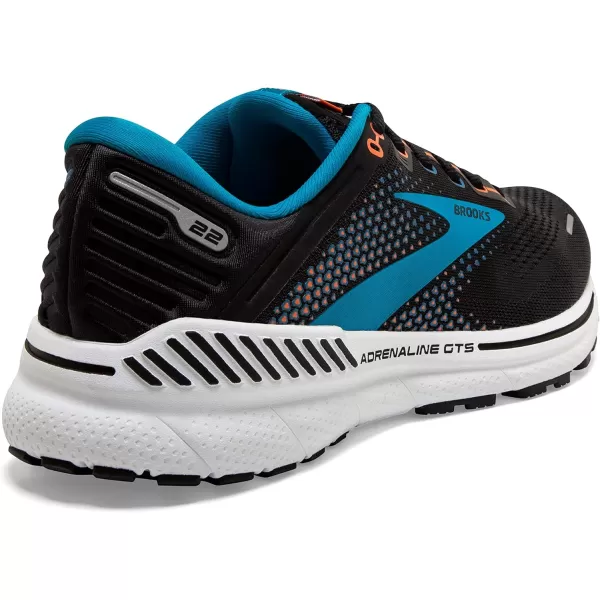 Brooks Mens Adrenaline GTS 22 Supportive Running ShoeBlackBlueOrange
