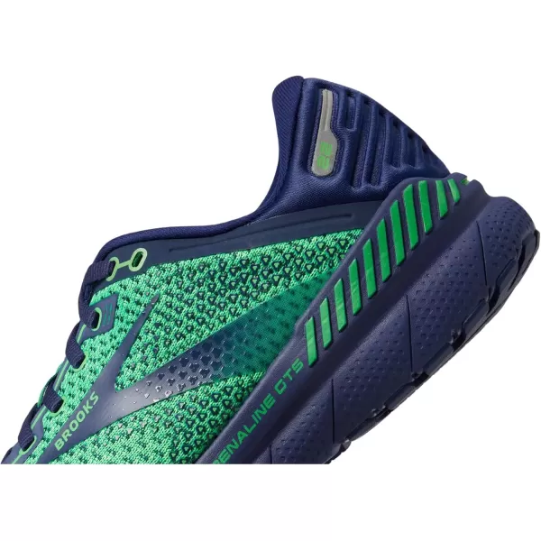 Brooks Mens Adrenaline GTS 22 Supportive Running ShoeGreenNavy
