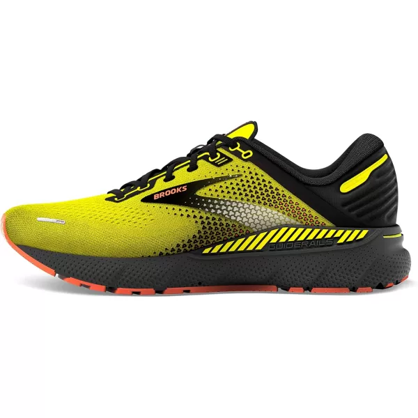 Brooks Mens Adrenaline GTS 22 Supportive Running ShoeNightlifeBlackFlame