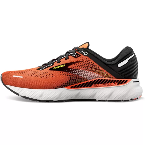 Brooks Mens Adrenaline GTS 22 Supportive Running ShoeOrangeBlackWhite