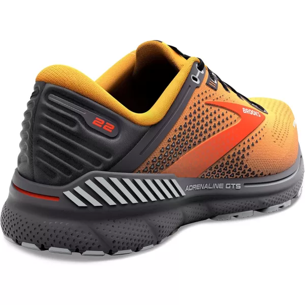 Brooks Mens Adrenaline GTS 22 Supportive Running ShoeOrangePearlHigh Rise