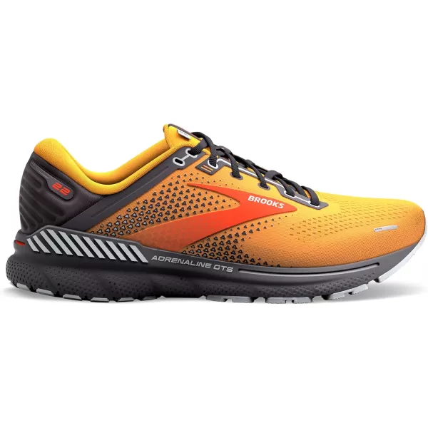 Brooks Mens Adrenaline GTS 22 Supportive Running ShoeOrangePearlHigh Rise