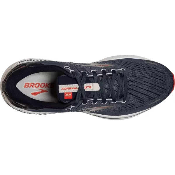 Brooks Mens Adrenaline GTS 22 Supportive Running ShoePeacoatIndia InkGrenadine