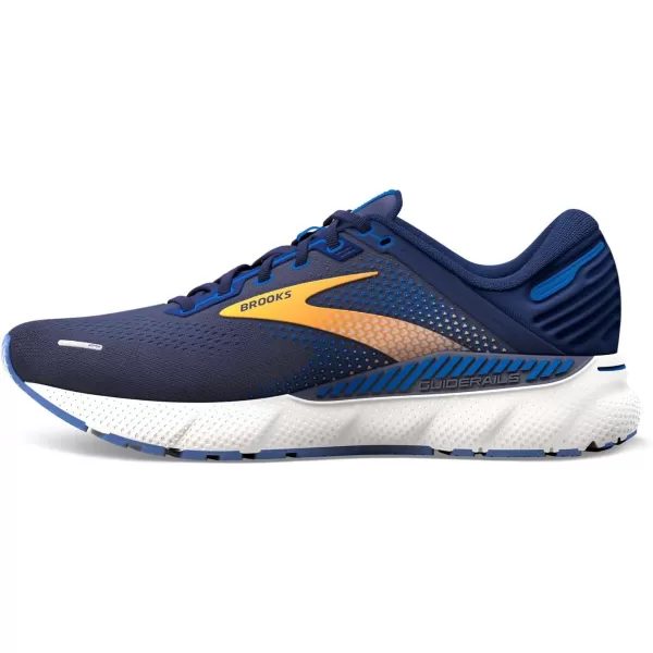 Brooks Mens Adrenaline GTS 22 Supportive Running ShoePeacoatOrangeWhite