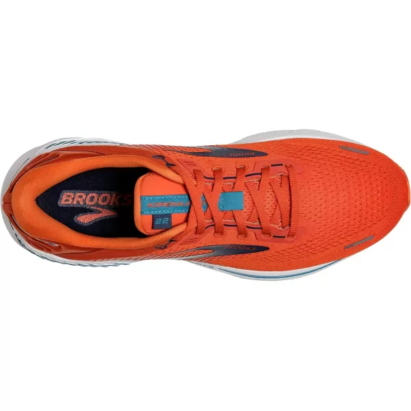 Brooks Mens Adrenaline GTS 22 Supportive Running ShoePumpkinFlameTitan
