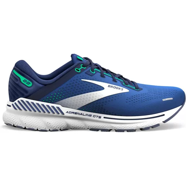 Brooks Mens Adrenaline GTS 22 Supportive Running ShoeSurf the WebBlueIrish Green