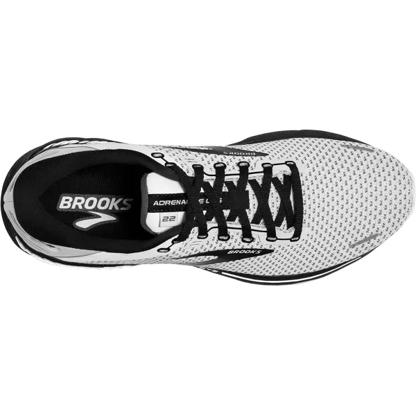 Brooks Mens Adrenaline GTS 22 Supportive Running ShoeWhiteGreyBlack