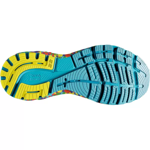 Brooks Mens Adrenaline GTS 22 Supportive Running ShoeWhiteRedGreen