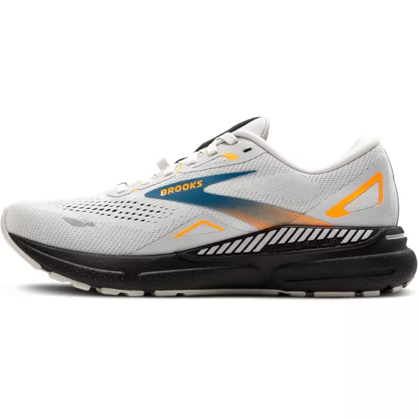 Brooks Mens Adrenaline GTS 23 GTX Waterproof Supportive Running ShoeOyster MushroomOrangeBlue