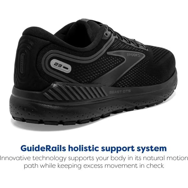 Brooks Mens Beast GTS 23 Supportive Running ShoeBlackGunmetal