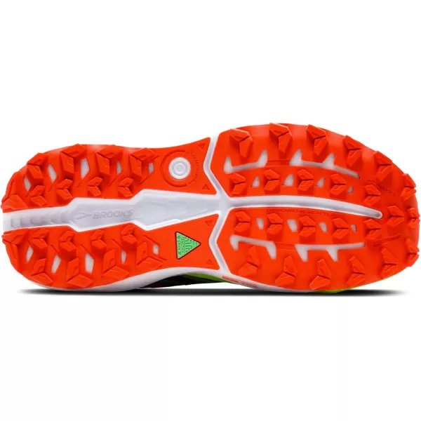 Brooks Mens Caldera 7 Trail Running ShoeCherry TomatoPhantomLime