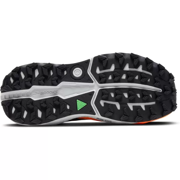 Brooks Mens Caldera 7 Trail Running ShoeEbonyBlue SapphireOrange