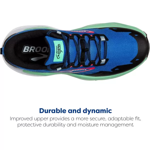 Brooks Mens Caldera 7 Trail Running ShoeVictoria BlueBlackSpring Bud