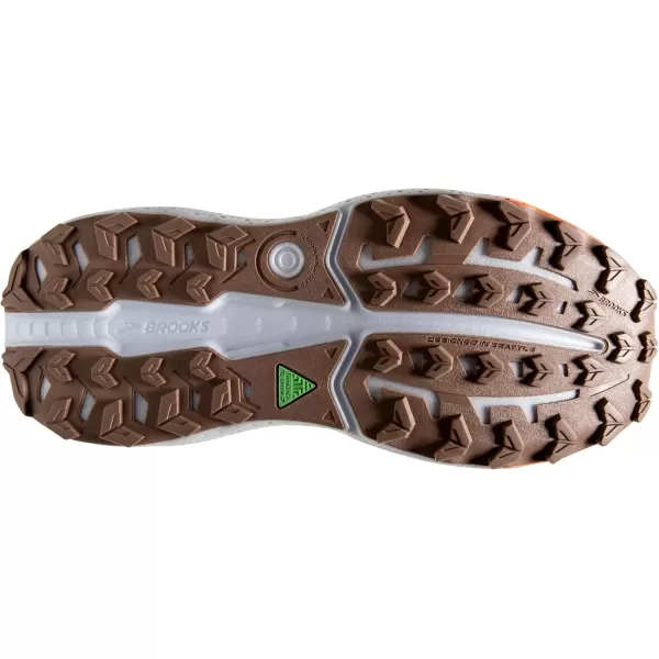 Brooks Mens Caldera 7 Trail Running ShoeWhite SandChateau GrayYellow