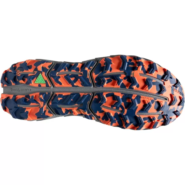 Brooks Mens Cascadia 17 Trail Running ShoeBlueNavyFirecracker