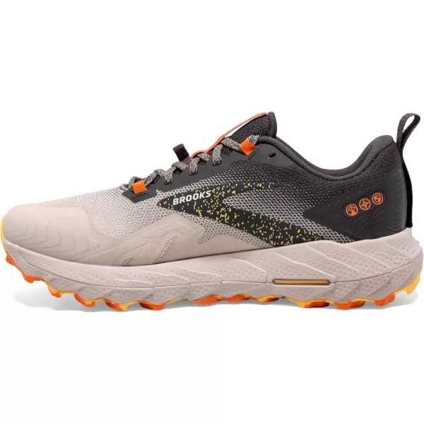 Brooks Mens Cascadia 17 Trail Running ShoeChateau GreyForged Iron