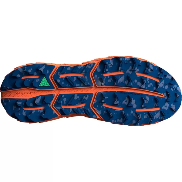 Brooks Mens Cascadia 17 Trail Running ShoeSharp GreenNavyFirecracker