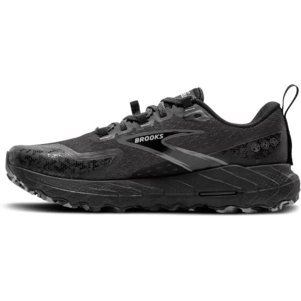 Brooks Mens Cascadia 18 Mountain Trail Running ShoeBlackBlackened PearlGrey