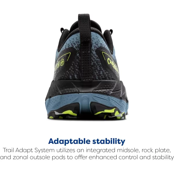 Brooks Mens Cascadia 18 Mountain Trail Running ShoeCitadelEbonyLime