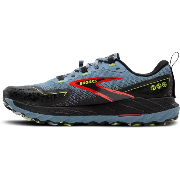 Brooks Mens Cascadia 18 Mountain Trail Running ShoeCitadelEbonyLime