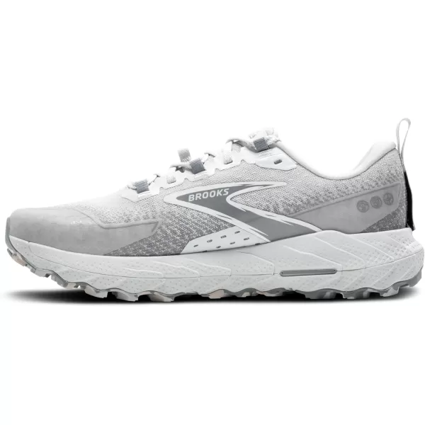 Brooks Mens Cascadia 18 Mountain Trail Running ShoeOysterPrimer GreyCoconut