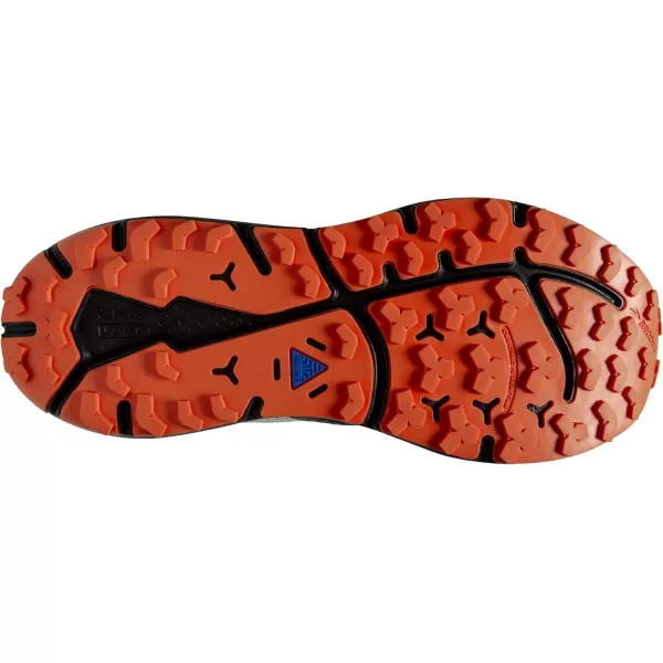 Brooks Mens Divide 4 GTX Waterproof Trail Running ShoeBlackFirecrackerBlue