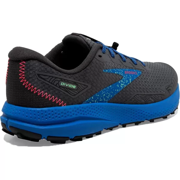 Brooks Mens Divide 4 Trail Running ShoeEbonyBlackVictoria Blueblack