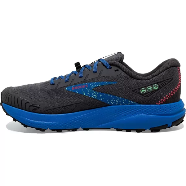 Brooks Mens Divide 4 Trail Running ShoeEbonyBlackVictoria Blueblack