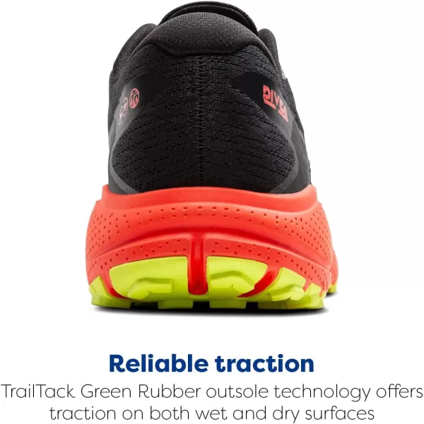Brooks Mens Divide 5 GTX Waterproof Trail Running ShoeBlackCherryLime