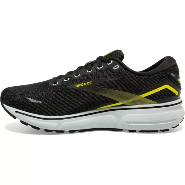 Brooks Mens Ghost 15 Neutral Running ShoeBlackBallad BlueSulphur