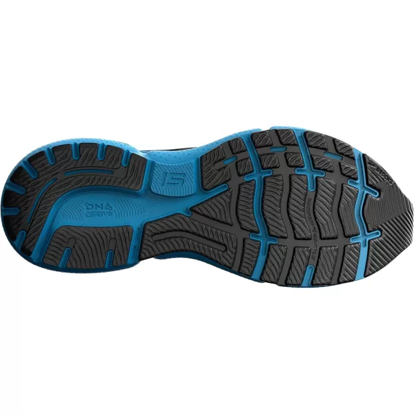 Brooks Mens Ghost 15 Neutral Running ShoeBlackBlackened PearlBlue